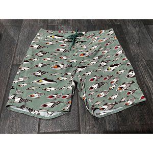 GENTLY USED PAUL FRANK "FISH" SHORTS- SIZE 34